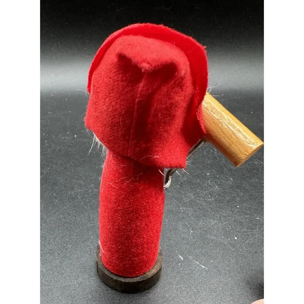 Vintage Wine Bottle Opener Cork Screw Bar Santa bobble head -S1J